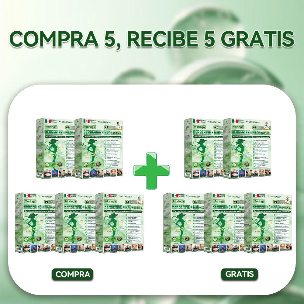 🔥 ¡Solo 10 cajas! 30% de descuento extra. 𝐆𝐋𝐎𝑹𝑬𝑵𝑫𝗔® 𝑴𝒐𝒓𝒊𝒏𝒈𝒂 · 𝑩𝒆𝒓𝒃𝒆𝒓𝒊𝒏𝒆 × 𝑵𝑨𝑫+ 𝑷𝒂𝒓𝒄𝒉𝒆 𝒂𝒗𝒂𝒏𝒛𝒂𝒅𝒐 10-𝒆𝒏-1 : seguro, probado y eficaz para peso, glucosa, digestión y energía.